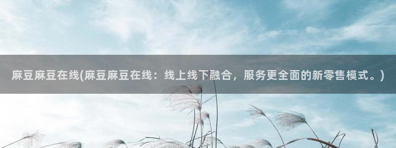 91麻豆国产专区在线观看：麻豆麻豆在线(麻豆麻豆在线：线上线下融合，服务更全面的新零售模式。)