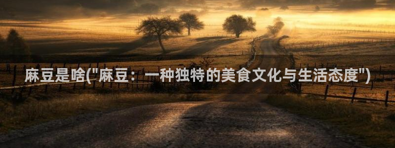 麻豆专区：麻豆是啥(\