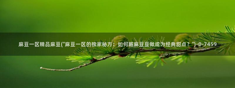 欧美专区麻豆：麻豆一区精品麻豆(\